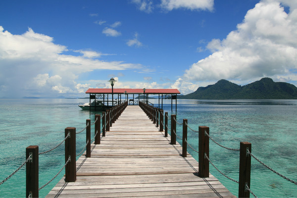 马来西亚小镇Semporna 马来西亚小镇Semporna